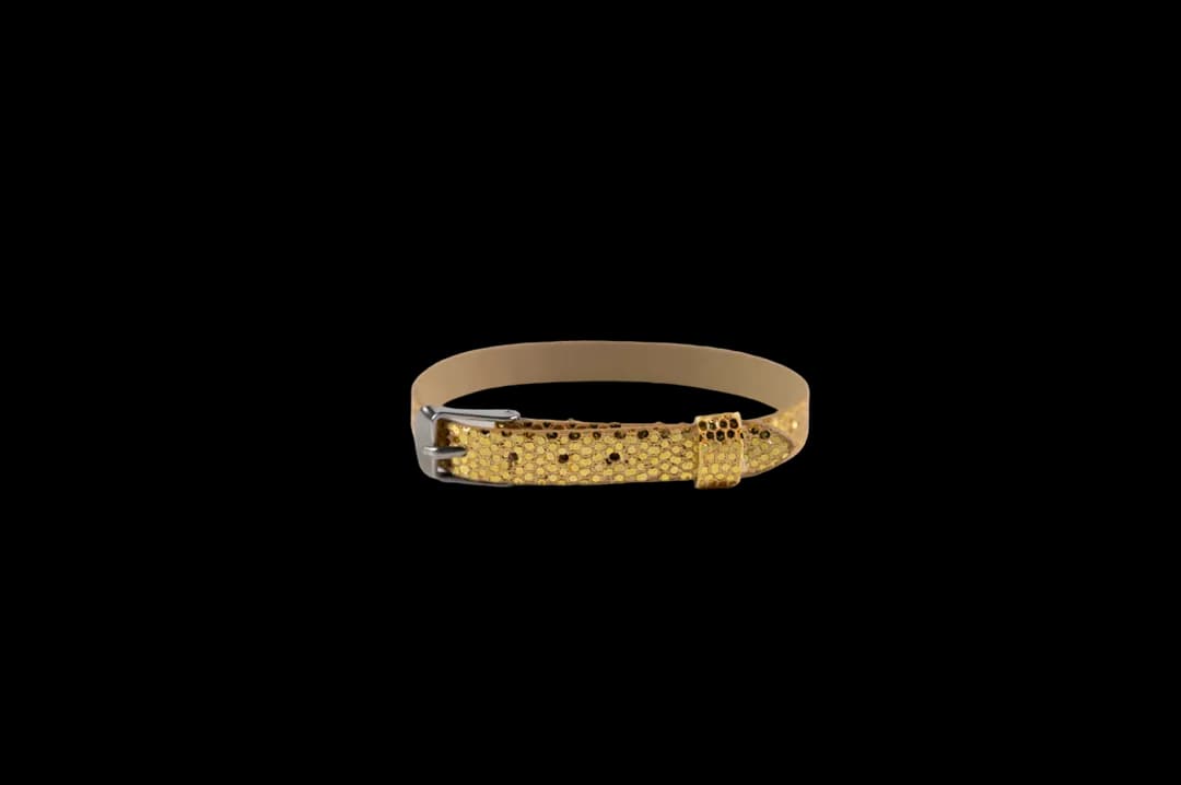 Bracelet - disco - gold