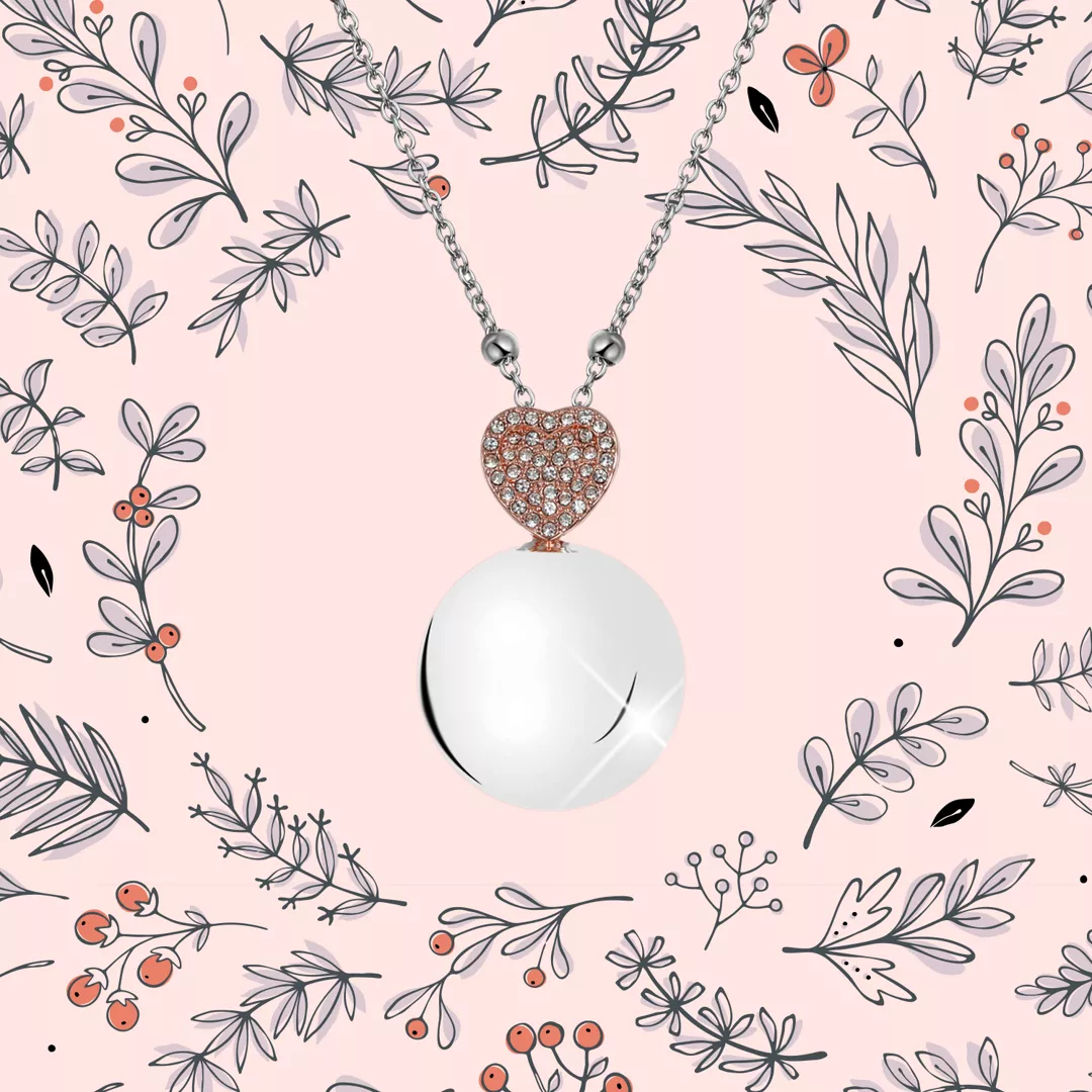 Harmony Ball with Crystal Heart bead